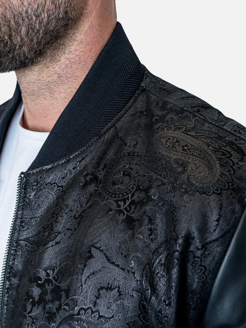 Leather Paisley Black