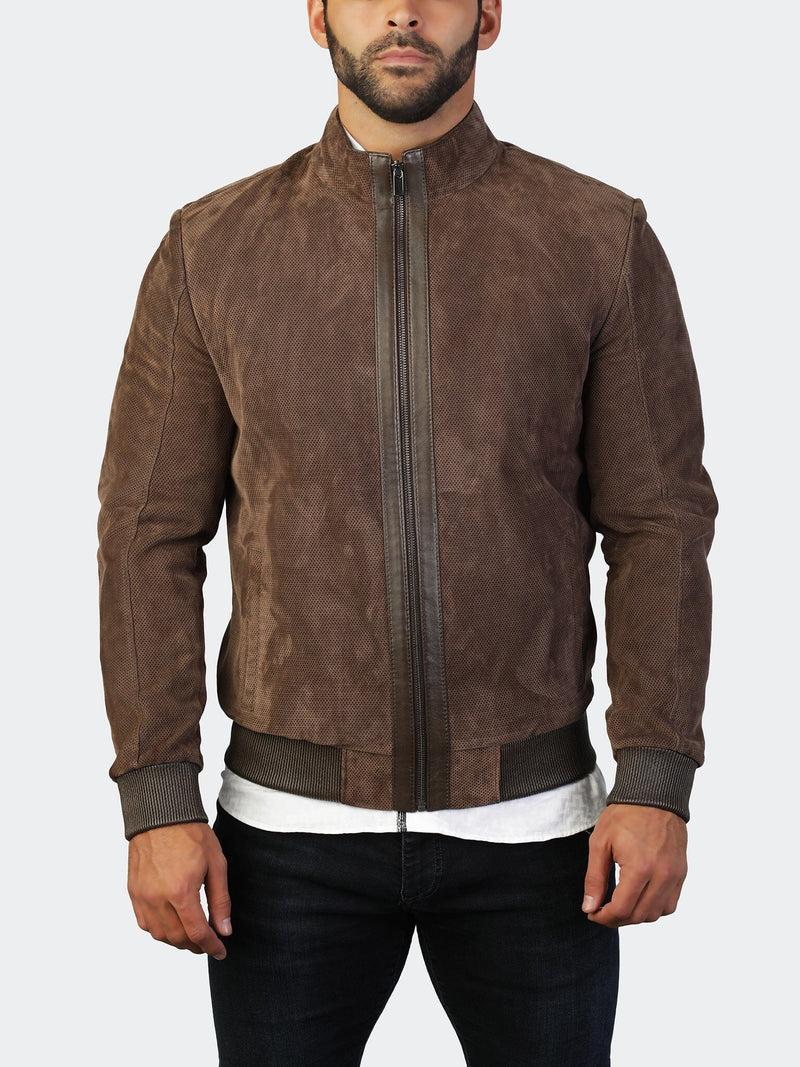 Leather Perforated Brown