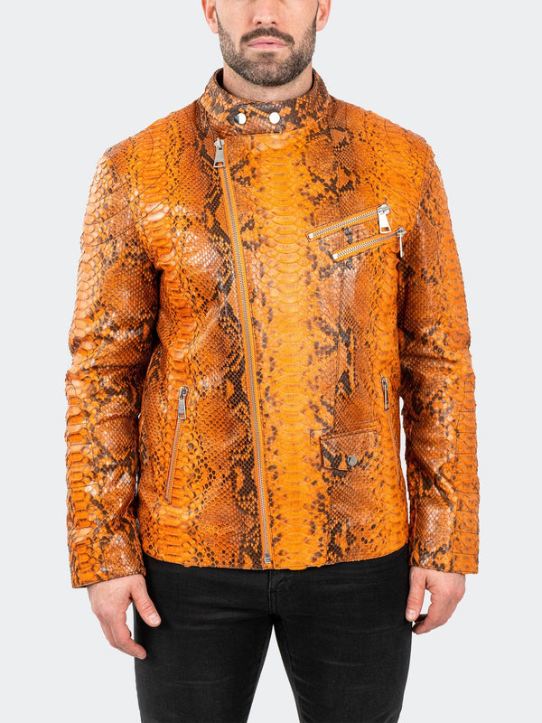 Leather PythonFlame Orange