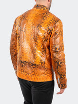 Leather PythonFlame Orange View-4