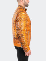 Leather PythonFlame Orange View-8