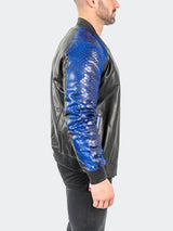 Leather PythonGloss Blue View-6