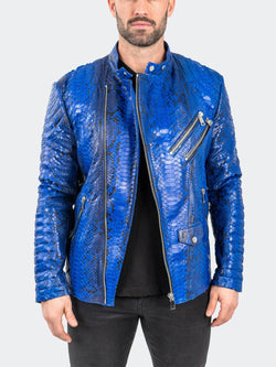 Leather PythonMaceoo Blue