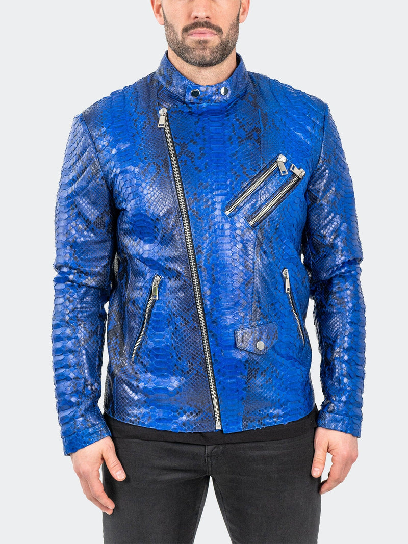 Leather PythonMaceoo Blue