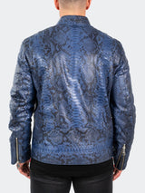 Leather PythonRacer Blue View-7