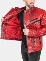 Leather PythonScarlet Red View-4