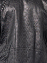 Leather PythonClean Black View-4