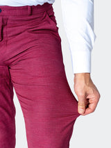 Pants Burgaundy Wine  Red View-3