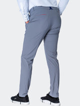 Pants Solid Dark Grey View-5