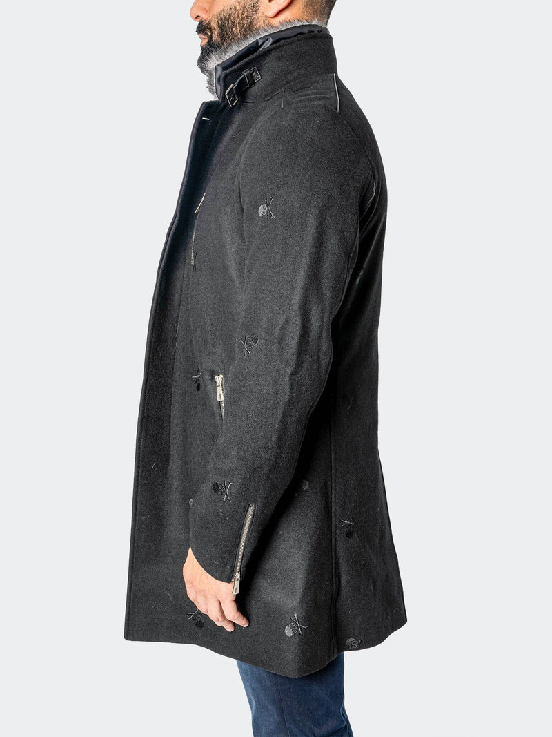 Peacoat CaptainSkull Black