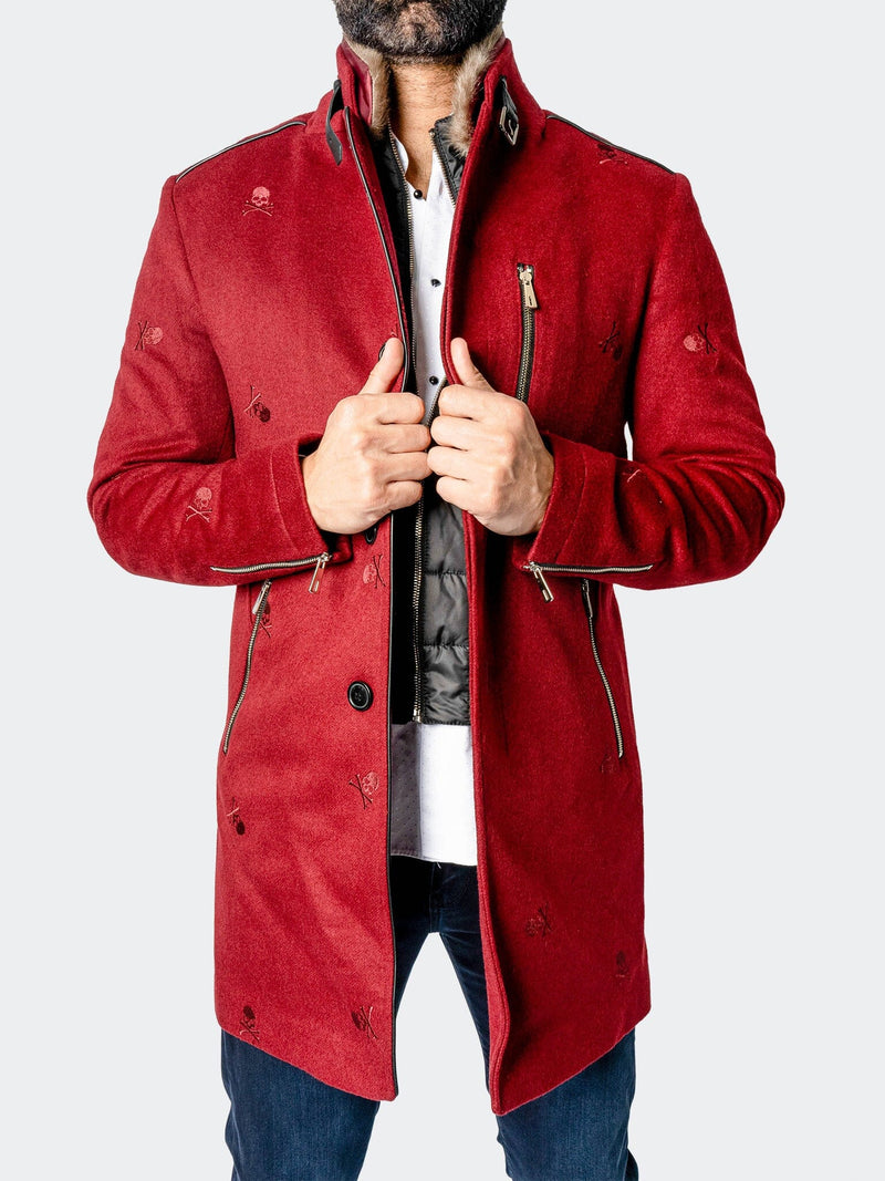 Peacoat CaptainSkull Red