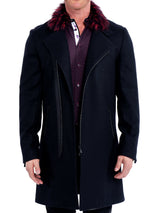 Peacoat ZipFurRed Black View-1