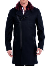 Peacoat ZipFurRed Black View-2