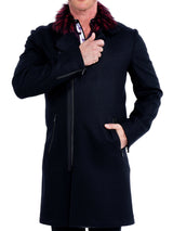 Peacoat ZipFurRed Black View-3