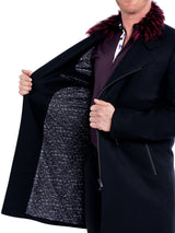 Peacoat ZipFurRed Black View-4