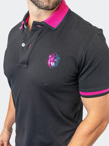 Polo TipDelhiEmb Black View-1