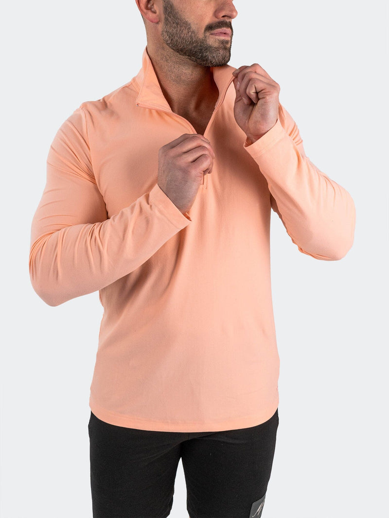 QuarterZip Pop up22 Orange