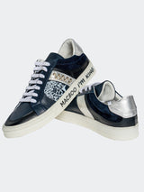 Shoe Casual Crossbones Blue View-5