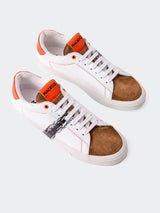 Shoe Casual LineOrange White View-1