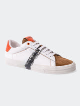 Shoe Casual LineOrange White View-2