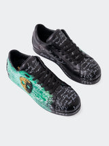 Shoe Casual PaintSkull Black View-1