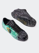 Shoe Casual PaintSkull Black View-4