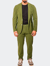 Suit Stretch Armata66 Green View-3