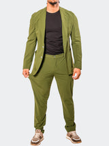 Suit Stretch Armata66 Green View-6