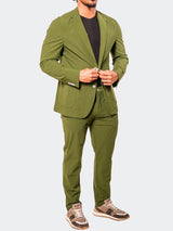 Suit Stretch Armata66 Green View-7