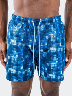 Swim Lion Checkquered31 BLK