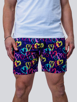 Swim Lion GraffitiHearts Purple