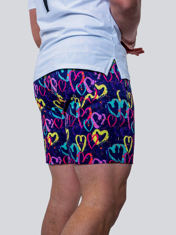 Swim Lion GraffitiHearts Purple