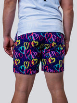 Swim Lion GraffitiHearts Purple View-5