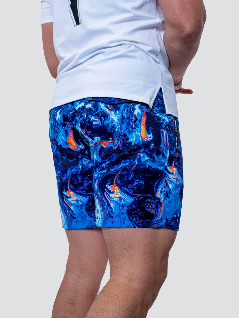 Swim Lion Marbled Blue