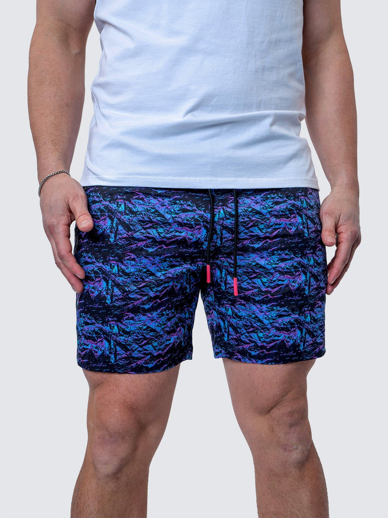 Swim Lion PurpleTextured Black