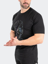 Tee BluePrint Skull Black View-4