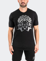 Tee SilverLion Black View-1