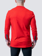 V-Neck Edison Frenchie Red View-12