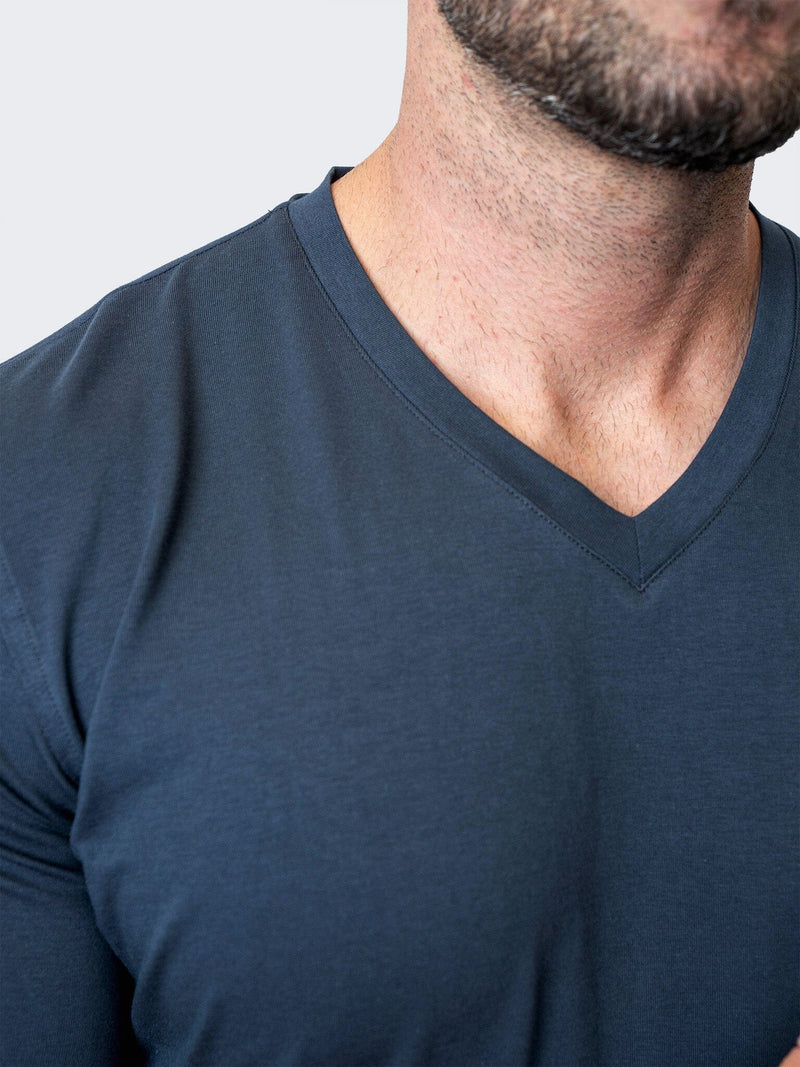 V-Neck Edison NeonCuff Blue