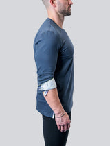 V-Neck Edison NeonCuff Blue View-4