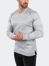 V-Neck EdisonRustic Grey View-3