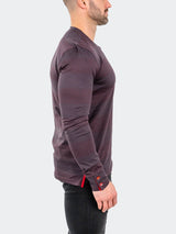 V-Neck EdisonRustic Red View-5