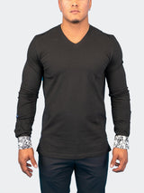 V-Neck Edison SkullCuff Black View-1