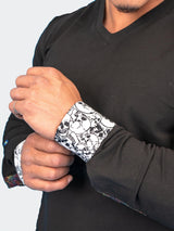 V-Neck Edison SkullCuff Black View-2