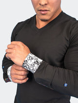 V-Neck Edison SkullCuff Black View-6