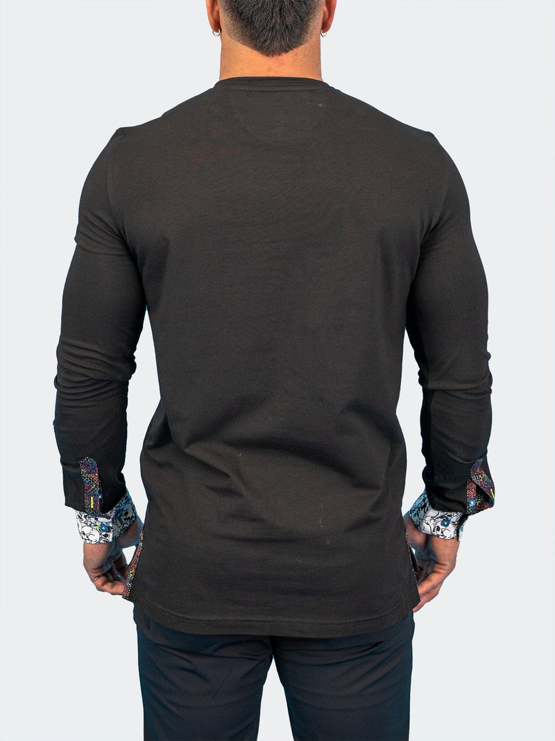 V-Neck Edison SkullCuff Black