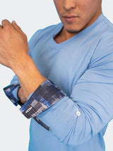 V-Neck Edison Sky Blue View-10