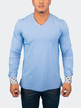 V-Neck Edison Sky Blue View-1