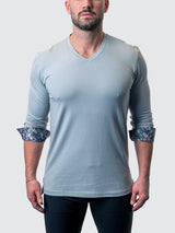 V-Neck Edison Soft Grey View-1