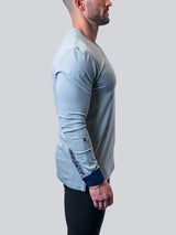 V-Neck Edison Soft Grey View-4